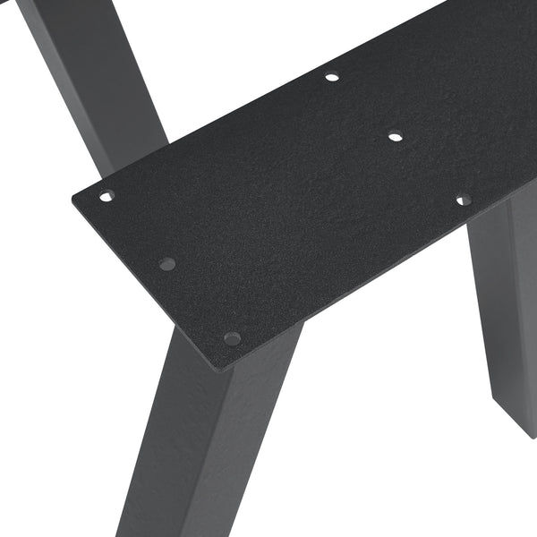 Struttura del tavolo set da 2 Mariager 42x40cm Nero [en.casa]