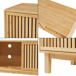 Mobile TV Ypäjä 150x42x50 cm Bambù Naturale [en.casa]