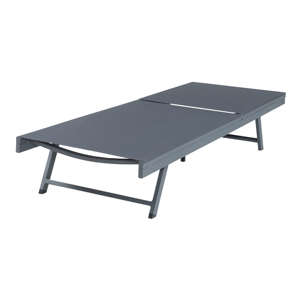 Set Baragiano di Tavolino e Lettino Prendisole - Antracite/Grigio casa.pro 