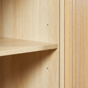 Sideboard Landskrona 115x40x90 cm effetto quercia [en.casa]