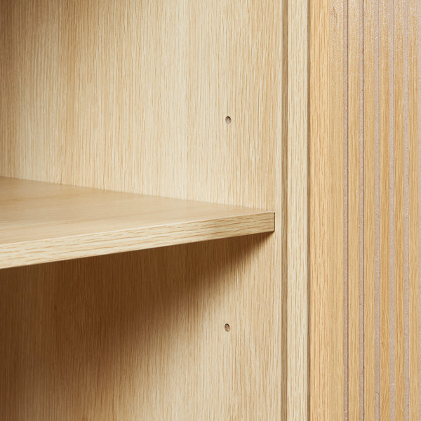 Sideboard Landskrona 115x40x90 cm effetto quercia [en.casa]