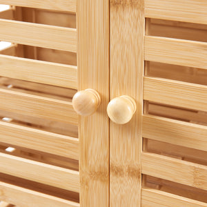 Mobile bagno Raurgela 180x80x40 cm bambù [en.casa]