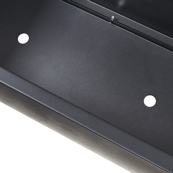 Parete divisoria Surnskoki con fioriera in acciaio nero [casa.pro]