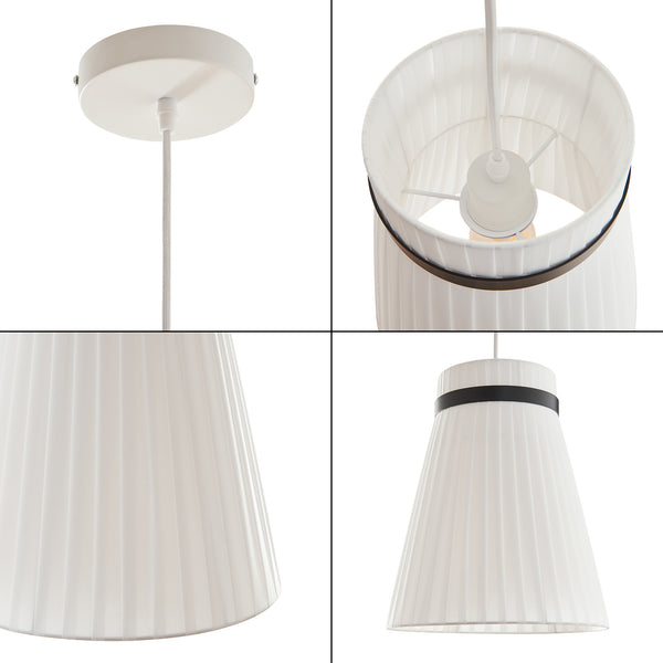 Lampada a sospensione Broughton Bianco [lux.pro]
