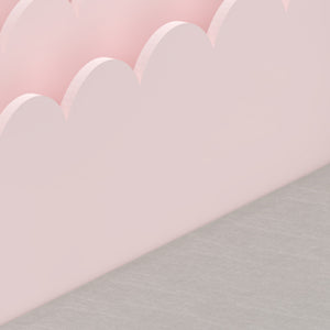 Panca per bambini con scaffale Vestnes 100x45x70 cm Cotton Candy/Bianco [en.casa]