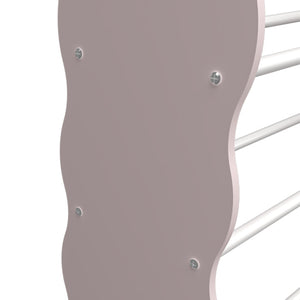 Libreria per bambini Vestnes con 12 scatole portaoggetti 78x86x27 cm Cotton Candy/Bianco [en.casa]