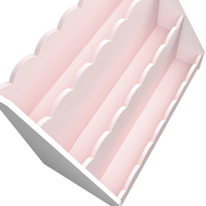 Libreria per bambini Vestnes 48x61x30 cm Cotton Candy/Bianco [en.casa]