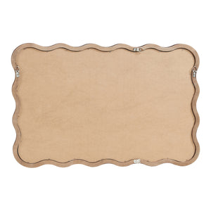 Specchio da parete Porloskid 90x60 cm Marrone scuro [en.casa]