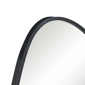 Specchio da parete Orland 82x46 cm Nero [en.casa]