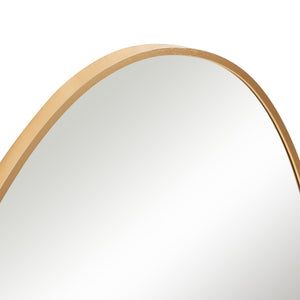 Specchio da Parete Lardkapihond con Cornice Irregolare 75x53 cm color Oro [en.casa] 