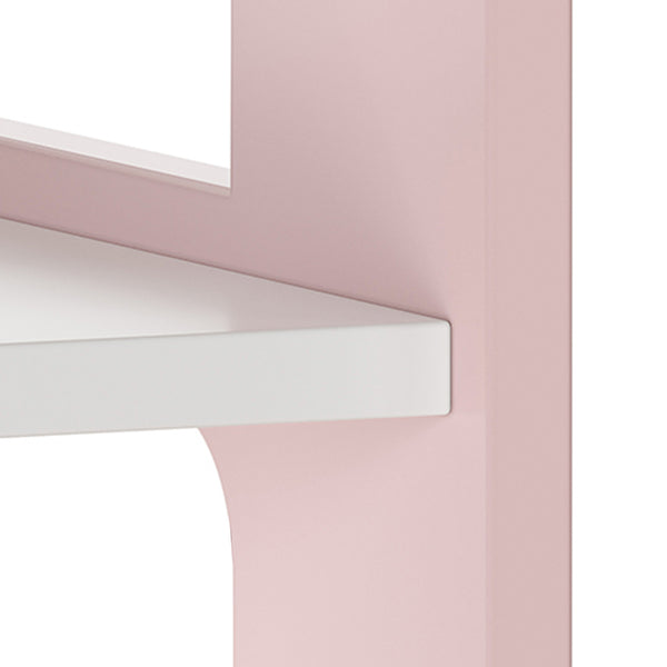 Guardaroba per bambini Vestnes 114x77x30 cm Cotton Candy/Bianco [en.casa]