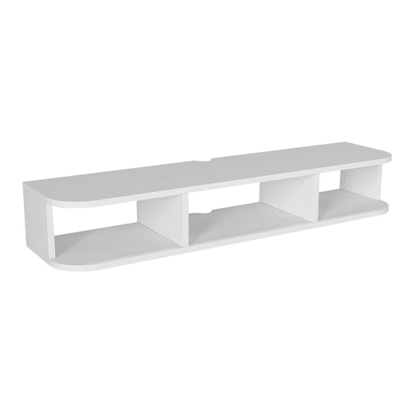Mobile Porta TV da Parete Oundsvas con 3 Scomparti 120 x 30 x 19 cm - Bianco [en.casa]