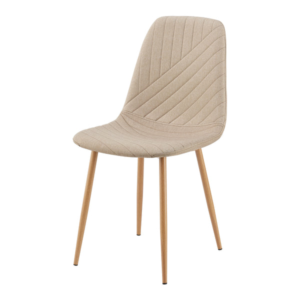 Gruppo da pranzo Lindesberg 5 pz. piano rotondo grigio/marrone chiaro [en.casa]