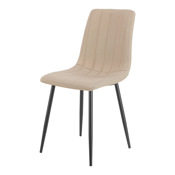 Gruppo da pranzo Fitjar 5 pezzi effetto cemento / Marrone chiaro [en.casa]