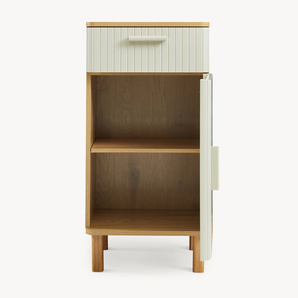 Mobile bagno Ferrersp 80x40x35 cm effetto quercia/colore sabbia [en.casa]