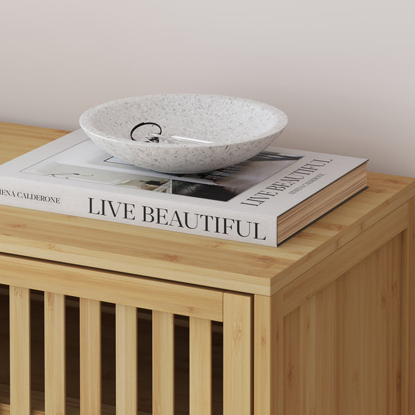 Scarpiera Sirgerg 91x72x35 cm Bambù Naturale [en.casa]