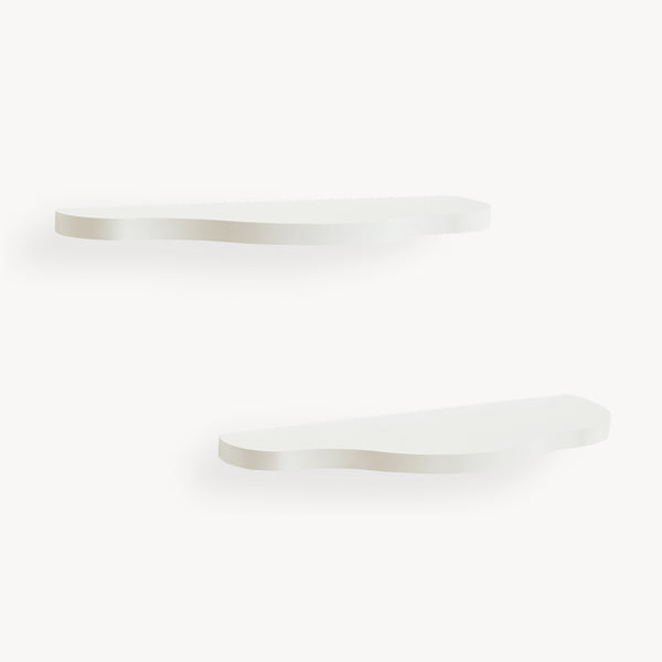 Set di 2 Mensole da Parete Sirlstalo per Cameretta 57 x 19 x 3 cm - Bianco [en.casa]