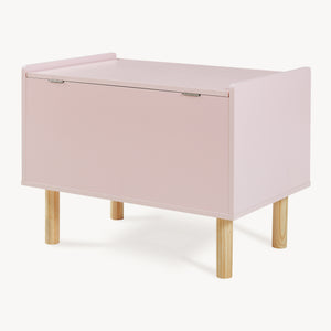 Baule per Giocattoli Virer Cassapanca per Cameretta 60 x 40 x 45 cm - Rosa [en.casa]