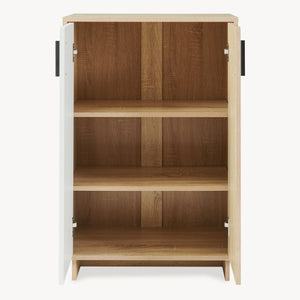 Mobiletto Kenta 90x60x35 cm effetto rovere Sonoma/bianco [en.casa]