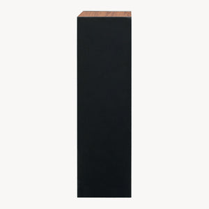 Scaffale da Terra Trond Libreria a 3 Scomparti Aperti 80 x 30 x 23 cm - Nero/Effetto Noce [en.casa]