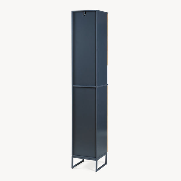 Colonna Svanes 170x30x30 cm Grigio scuro/Naturale [en.casa]