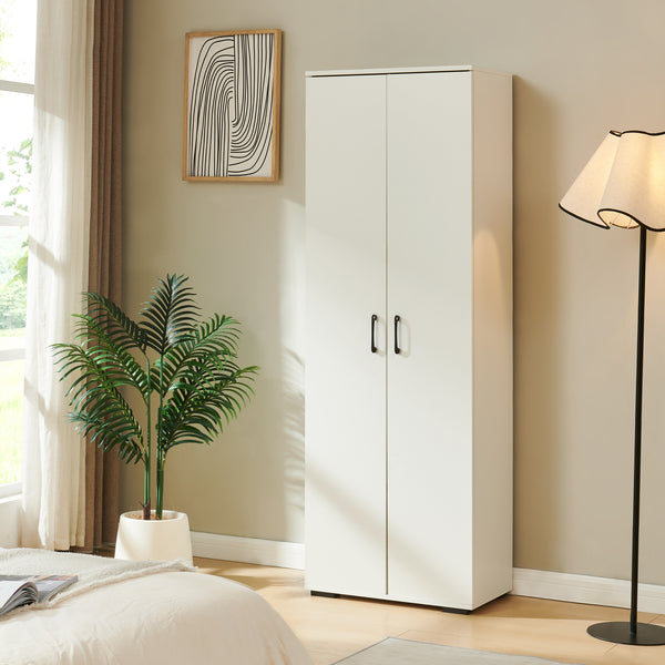 Armadio Chalvefted 175x60x35 cm Bianco [en.casa]
