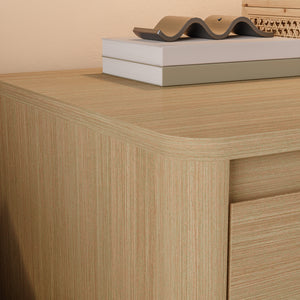 Set di 2 Comodini Takranmaa con 2 Cassetti 54x60x40cm Effetto Rovere [en.casa] 