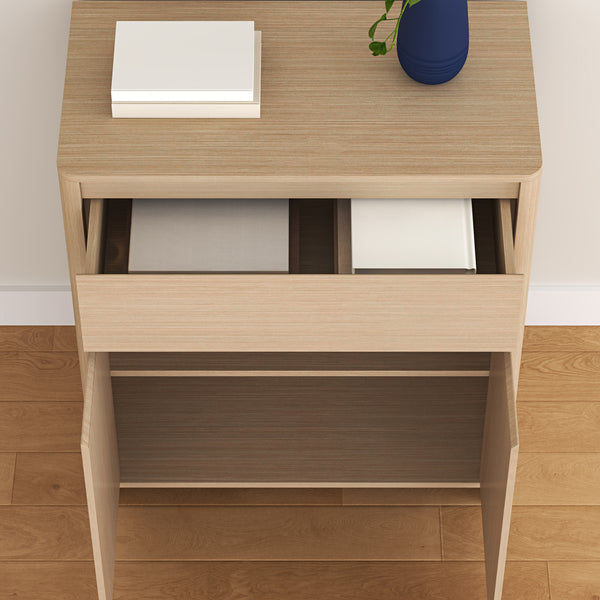 Credenza Takranmaa con Cassetto e Ante 88x79x39 cm Effetto Rovere [en.casa] 
