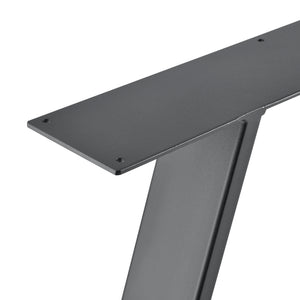 Set di 2 Gambe in Acciaio per Mobili Fai da Te - Altezza 40 cm / 72 cm - 2 Paia di Gamba di Forme Varie incl. Feltrini - Vari Colori [en.casa]