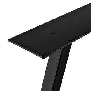 Set di 2 Gambe in Acciaio per Mobili Fai da Te - Altezza 40 cm / 72 cm - 2 Paia di Gamba di Forme Varie incl. Feltrini - Vari Colori [en.casa]