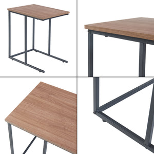 Tavolino da salotto Augustenborg set da 3 pezzi nero / effetto noce [en.casa]