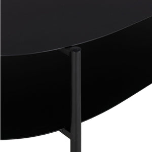 Tavolino da salotto Enebakk 112x62x40,5cm Nero, opaco [en.casa]