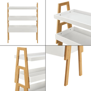 Libreria Hitra 3 pz. Bambù [en.casa]