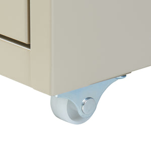 Cassettiera Kökar in Acciaio Mobile Archivio con 5 Cassetti e Rotelle - Vari Colori [en.casa] 