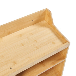 Organizer per utensili Gjemnes 86x25x45 cm Bambù [en.casa]