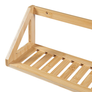 Set di mensole da parete Gjerdrum set da 2 43x15x15cm bambù [en.casa]