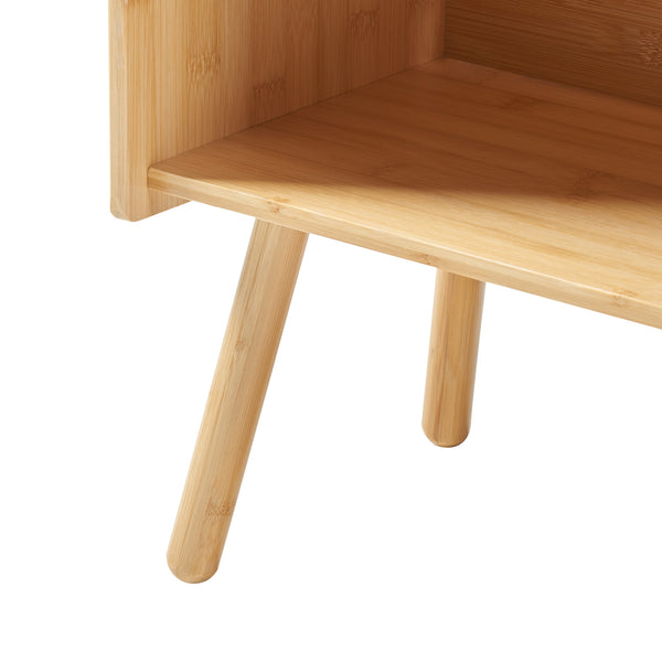 Tavolino Inderøy 80x50x25 cm Bambù [en.casa]