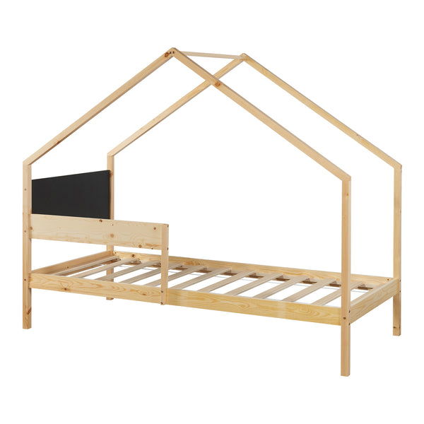 Letto a soppalco Sodankylä 90x200cm con letto estraibile Legno di pino naturale [en.casa]