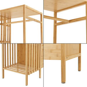 Appendiabiti Varanger 185x100x45 cm Bambù [en.casa]