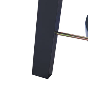 Tavolino da salotto Taivalkoski 120x43x40 cm Nero/effetto rattan [en.casa]