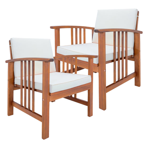 Set di mobili da giardino Brissogne 4 pz. Legno di acacia certificato FSC® [en.casa]