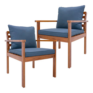 Set di mobili da giardino Brittoli 4 pz. Legno di acacia certificato FSC® [en.casa]