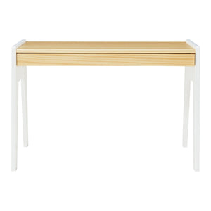 Scrivania per bambini con sedia Skinnskatteberg legno/bianco [en.casa]
