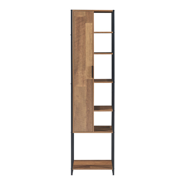 Set mobili da bagno Namsskogan 4 pz. effetto noce [en.casa]