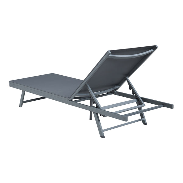 Set Baragiano di Tavolino e 2 Lettini Prendisole - Antracite/Grigio casa.pro