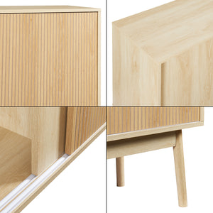 Sideboard Landskrona 115x40x90 cm effetto quercia [en.casa]