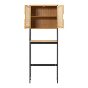 Armadietto Sopra Gabinetto Lavatrice Tervola Mobile Sovrastruttura per Bagno 172x63x27 cm [en.casa] 