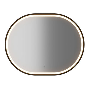 Set da Bagno NEWPORT Mobile Pensile a 2 Ante con Lavabo e Specchio LED - Effetto Rovere [en.casa]