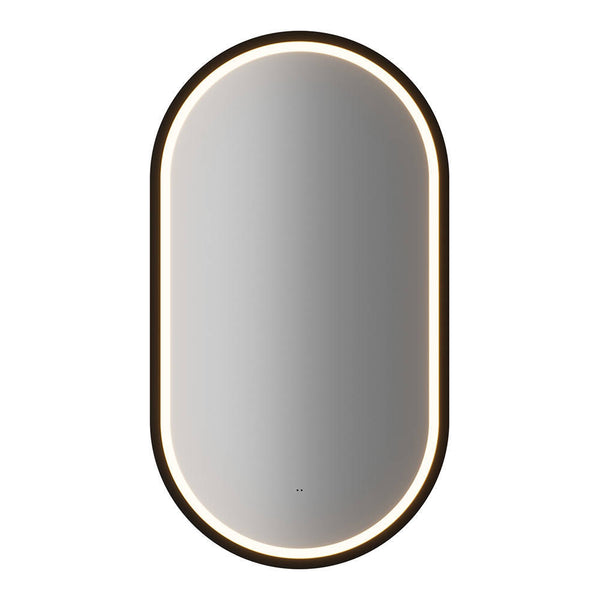 Set NEWPORT Mobile Pensile Sottolavabo con Lavandino e Specchio LED - Effetto Rovere [en.casa]