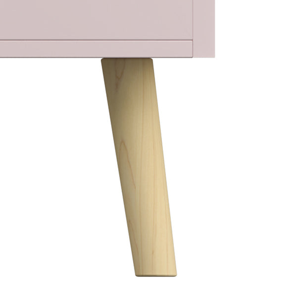 Scatola per giocattoli Vestnes 60x30x44 cm Cotton Candy/Bianco [en.casa]